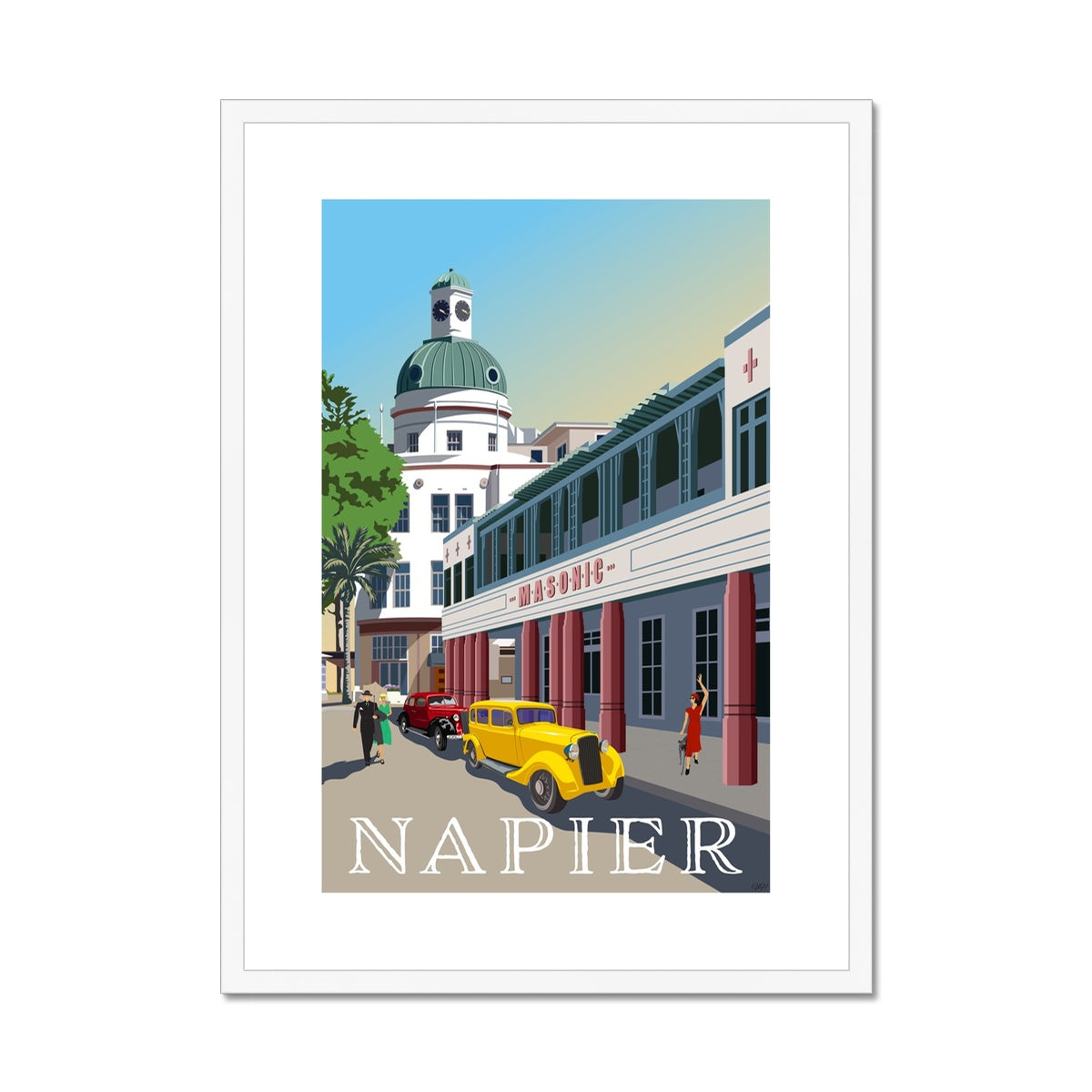 Napier Framed & Mounted Print