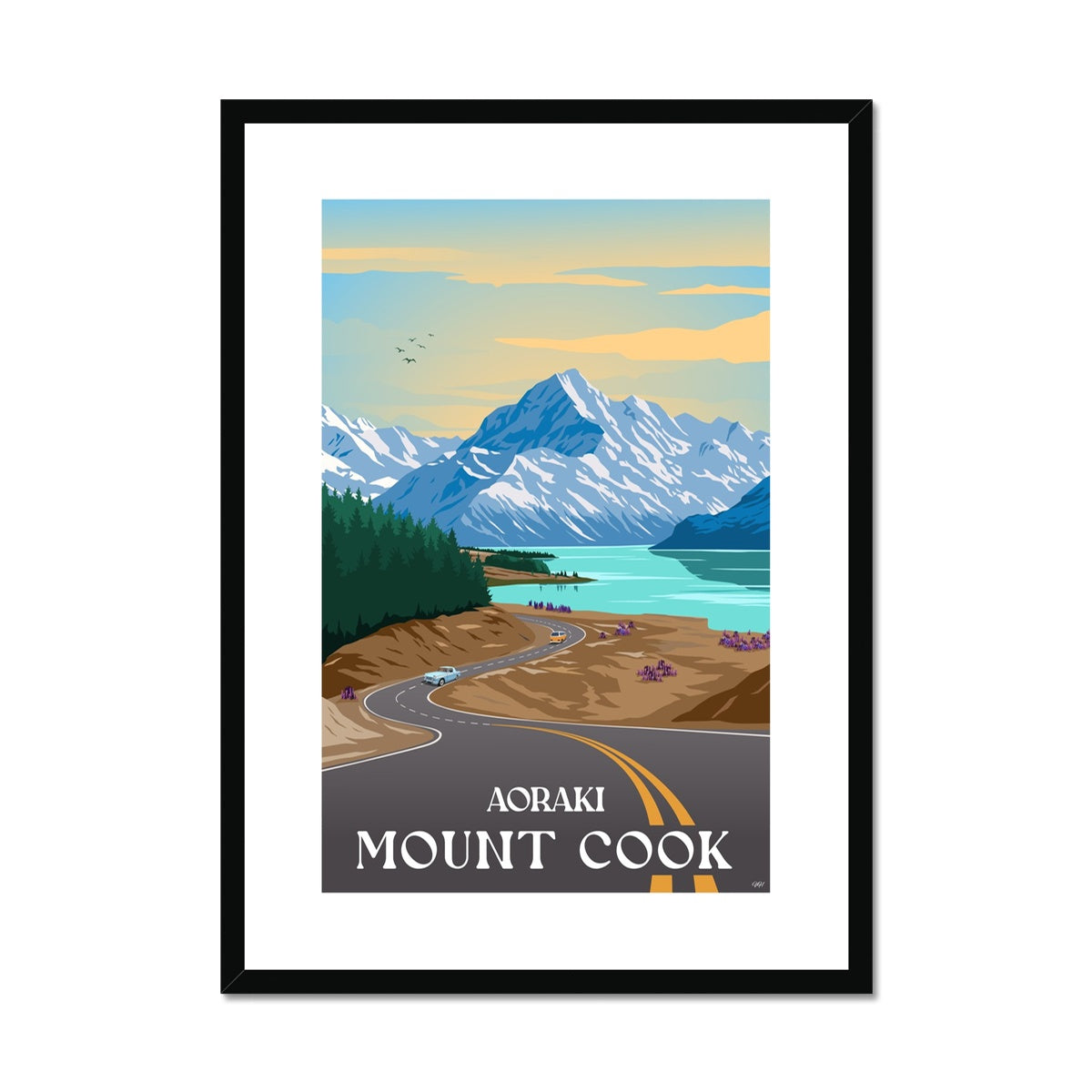 Aoraki Mount Cook Framed & Mounted Print