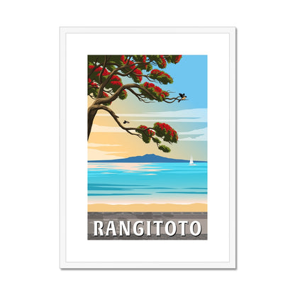 Rangitoto Framed & Mounted Print