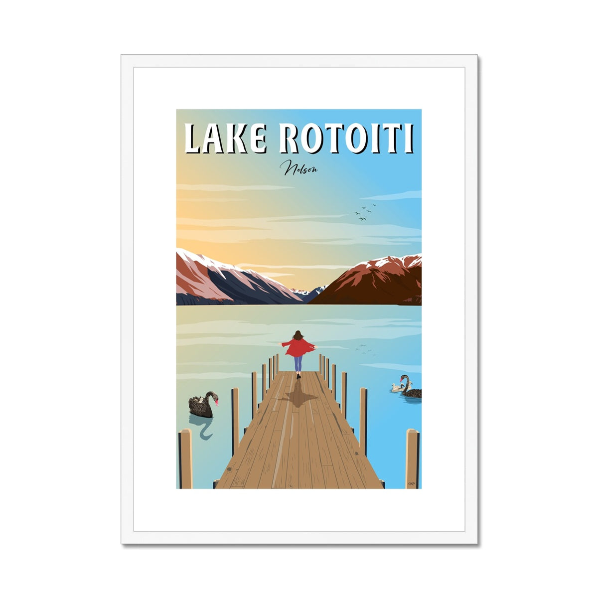 Lake Rotoiti, Nelson Framed & Mounted Print