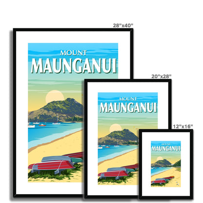 Mount Maunganui - Pilot Bay Framed & Mounted Print