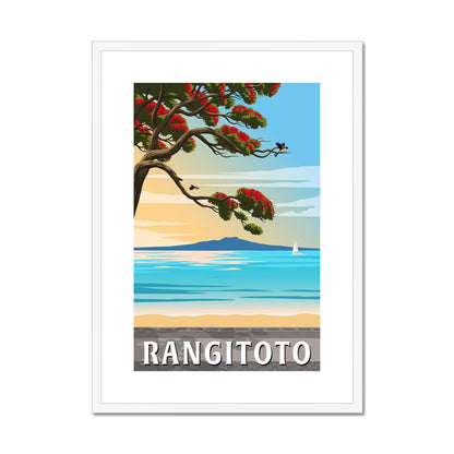 Rangitoto Framed & Mounted Print