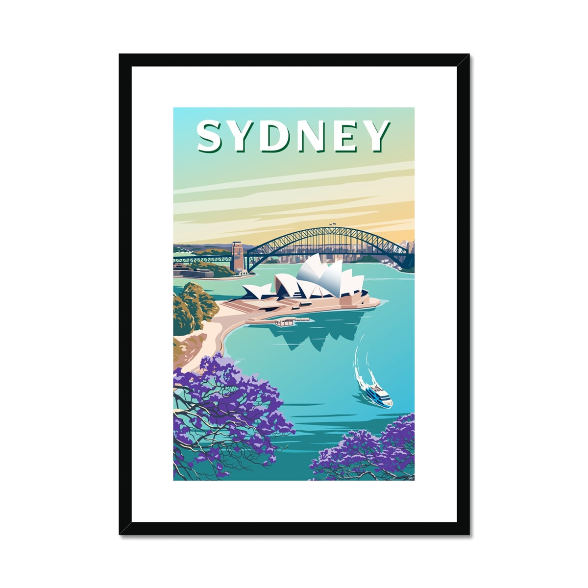 Sydney Framed & Mounted Print