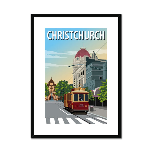 Christchurch Framed & Mounted Print