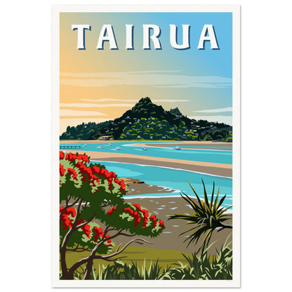 Tairua Travel Poster, New Zealand