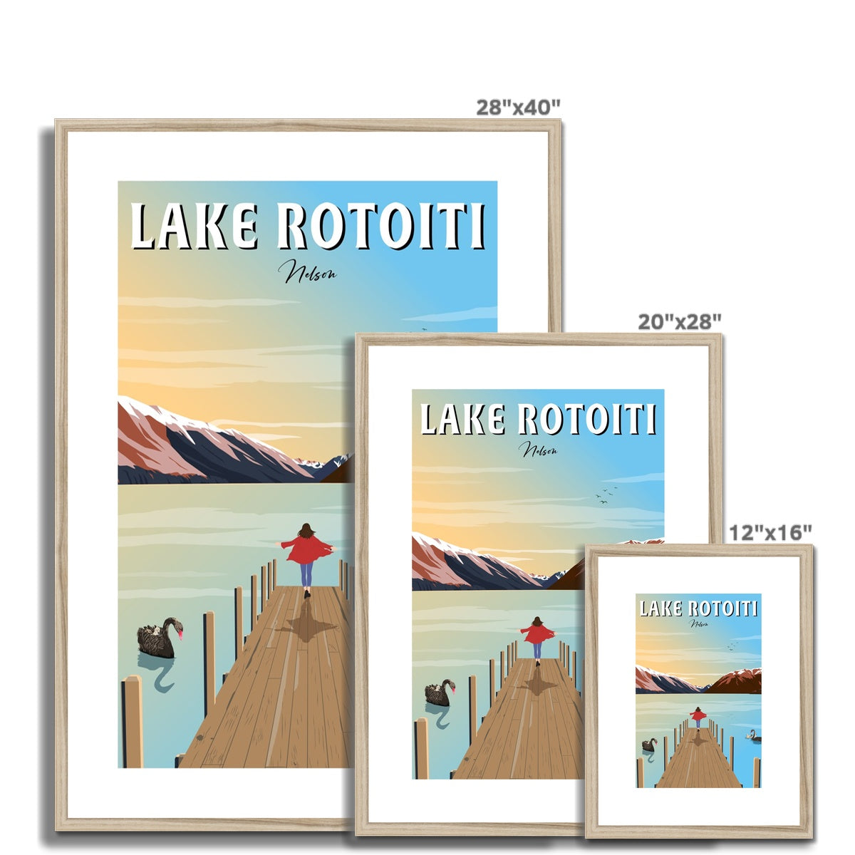 Lake Rotoiti, Nelson Framed & Mounted Print