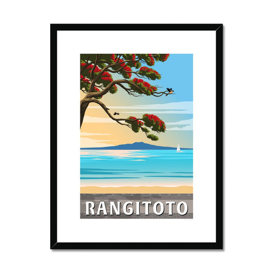 Rangitoto Framed & Mounted Print
