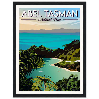 Abel Tasman National Park Travel Poster, New Zealand