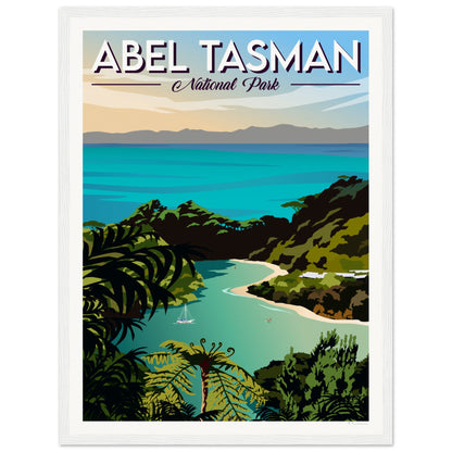 Abel Tasman National Park Travel Poster, New Zealand