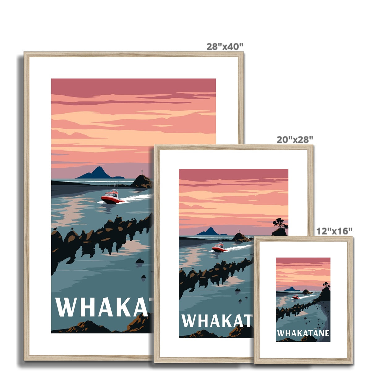 Whakatane Framed & Mounted Print