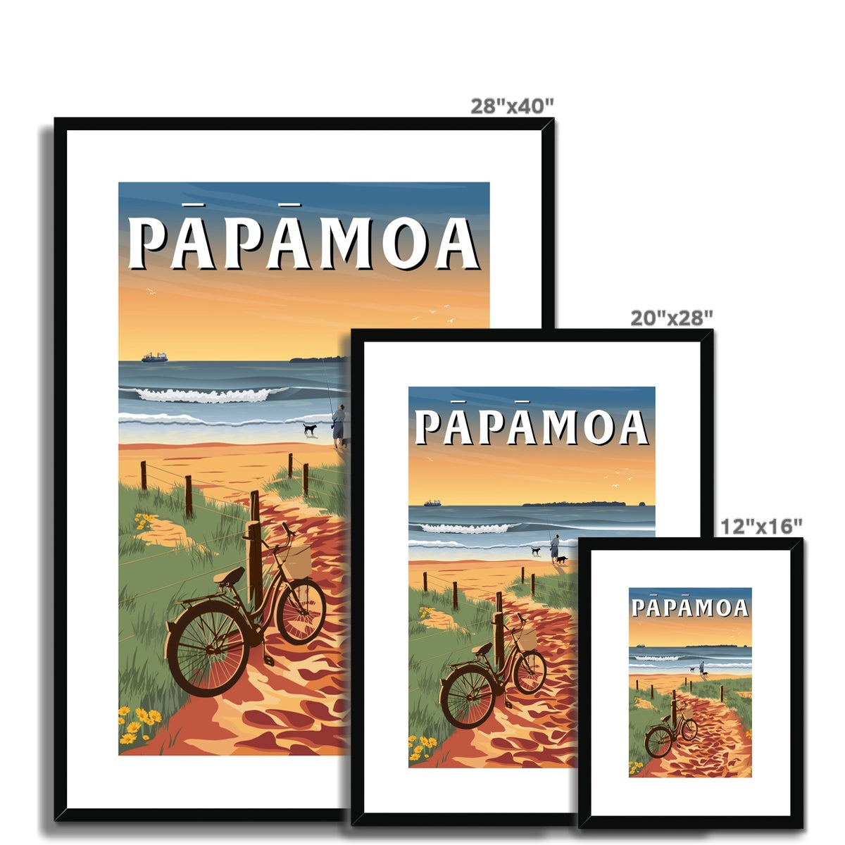 Papamoa Motiti Framed & Mounted Print