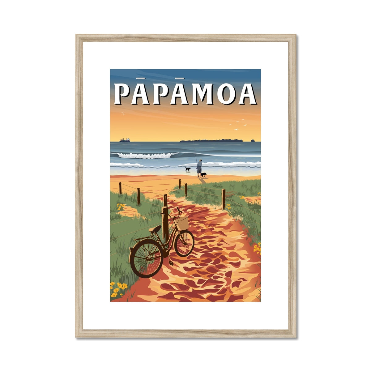 Papamoa Motiti Framed & Mounted Print