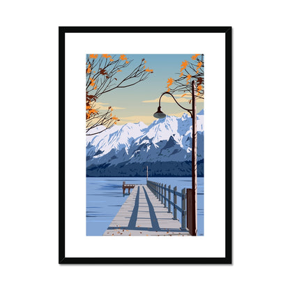 Glenorchy Wharf Framed & Mounted Print