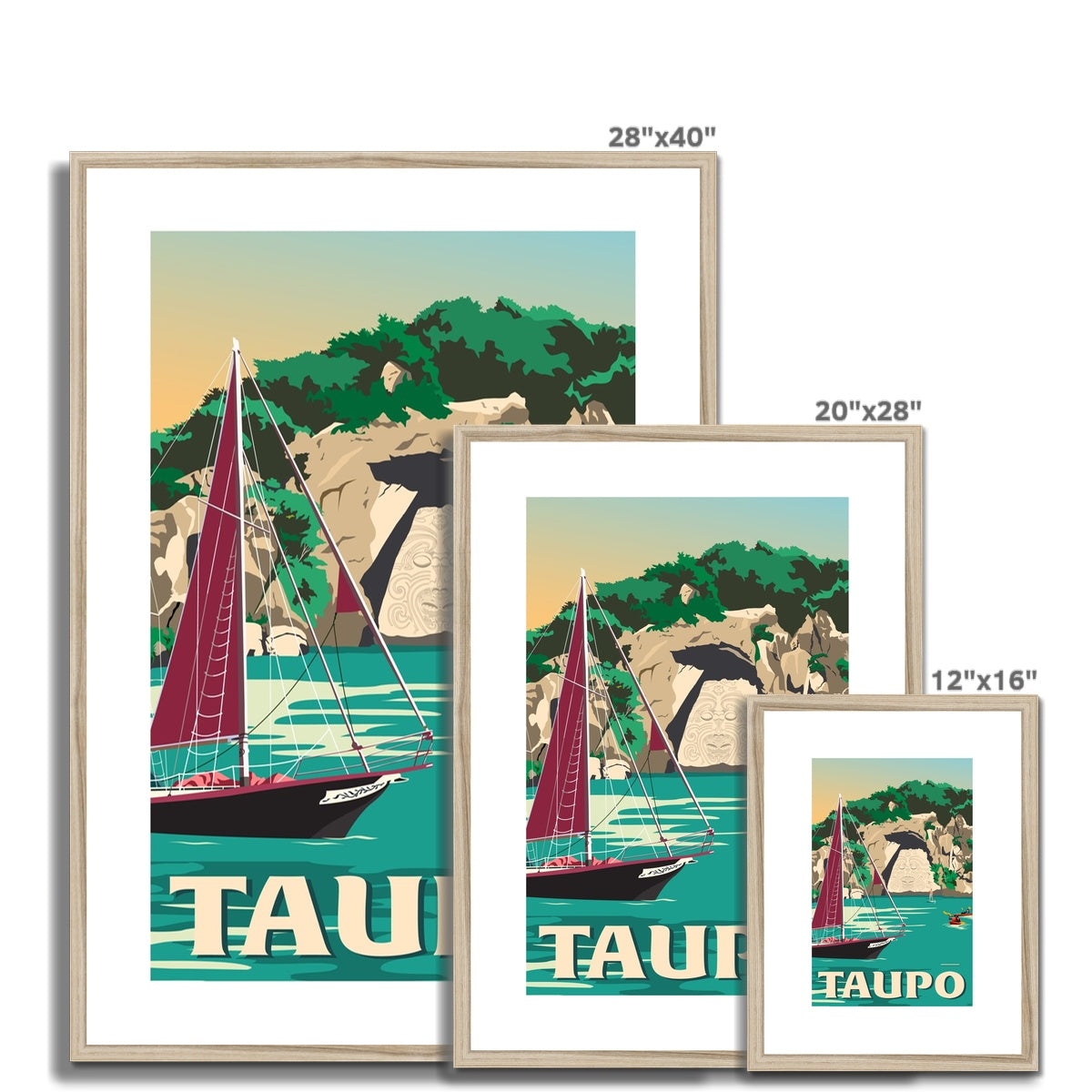 Taupo Framed & Mounted Print