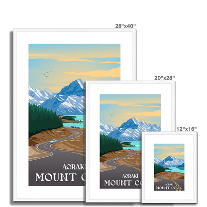 Aoraki Mount Cook Framed & Mounted Print