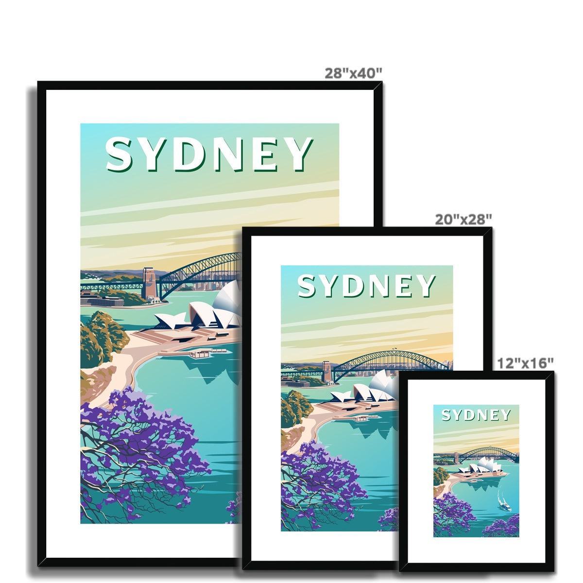 Sydney Framed & Mounted Print