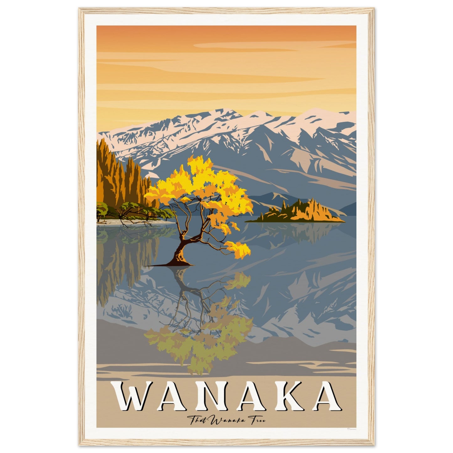 That Wanaka Tree - Wanaka - Travel Poster, New Zealand