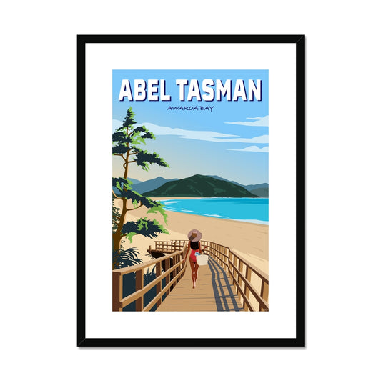 Abel Tasman - Awaroa Bay Framed & Mounted Print