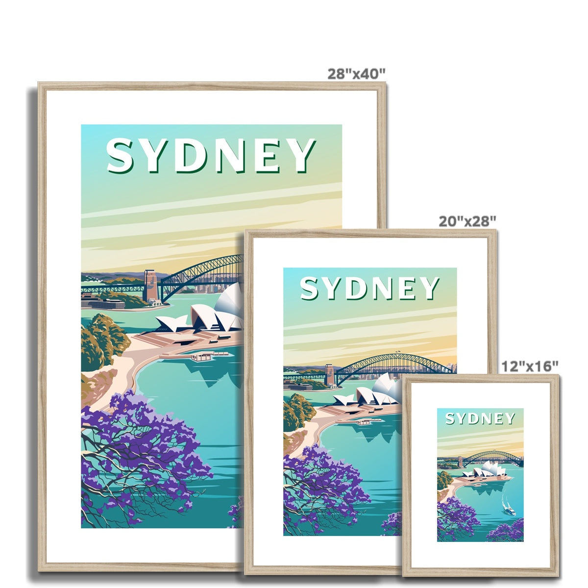 Sydney Framed & Mounted Print