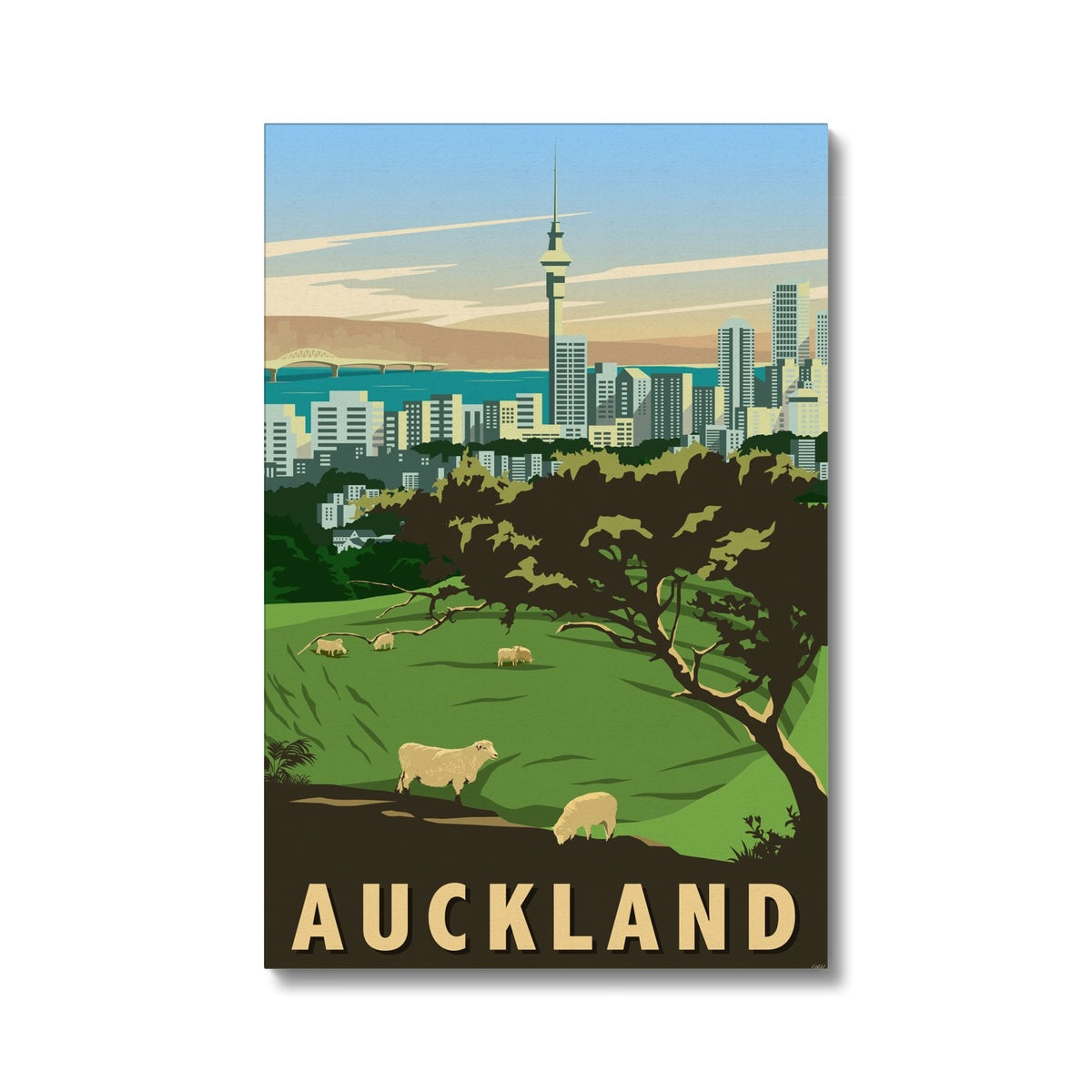 Mount Eden, Auckland Canvas