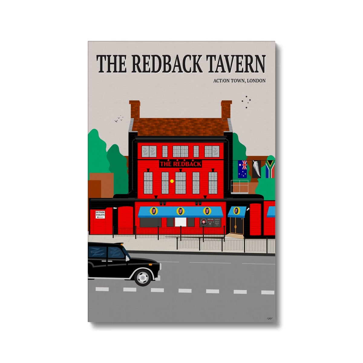 The Redback Tavern, London Canvas