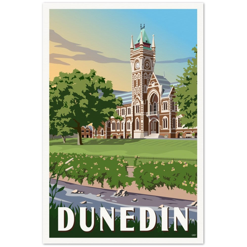 Dunedin Travel Poster, New Zealand