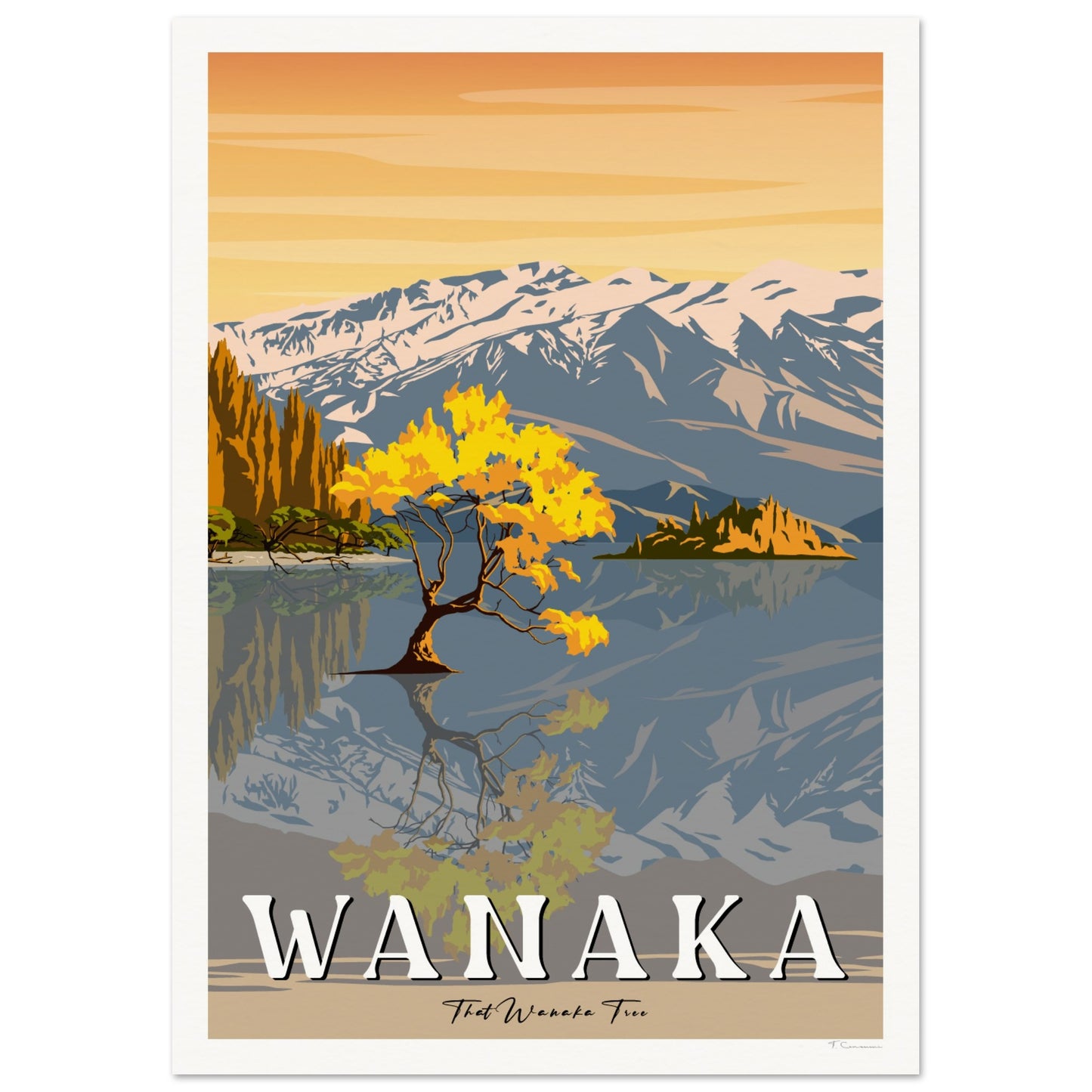 That Wanaka Tree - Wanaka - Travel Poster, New Zealand