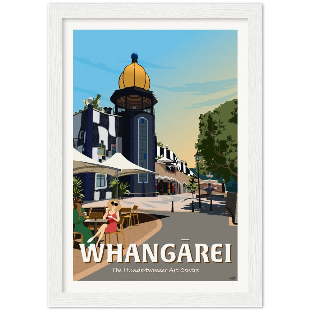 Whangārei - The Hundertwasser Art Centre - Travel Poster, New Zealand