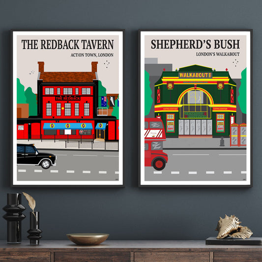 The London Pub Duo - Shepherds Bush Walkabout and The Redback Tavern