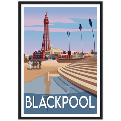 Blackpool Travel Poster, England