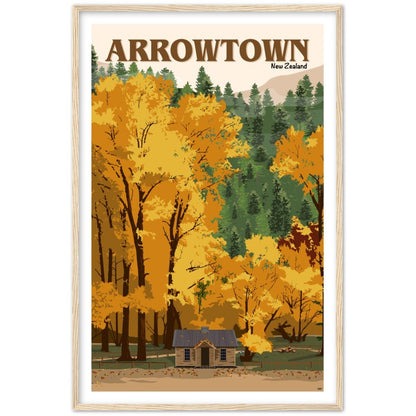 Arrowtown Travel Poster, New Zealand