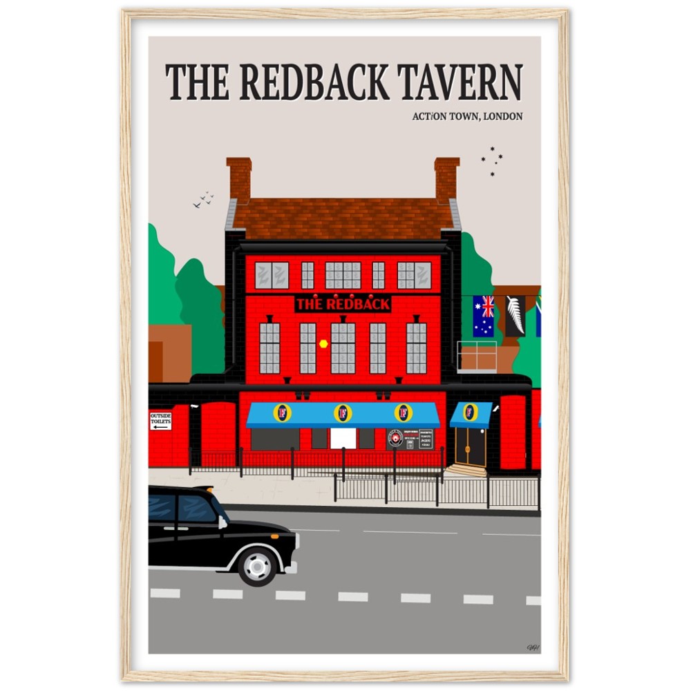 The Redback Tavern Travel Poster, London