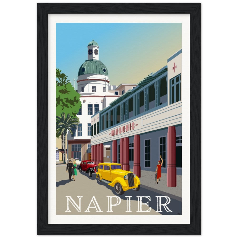 Napier Travel Poster, New Zealand