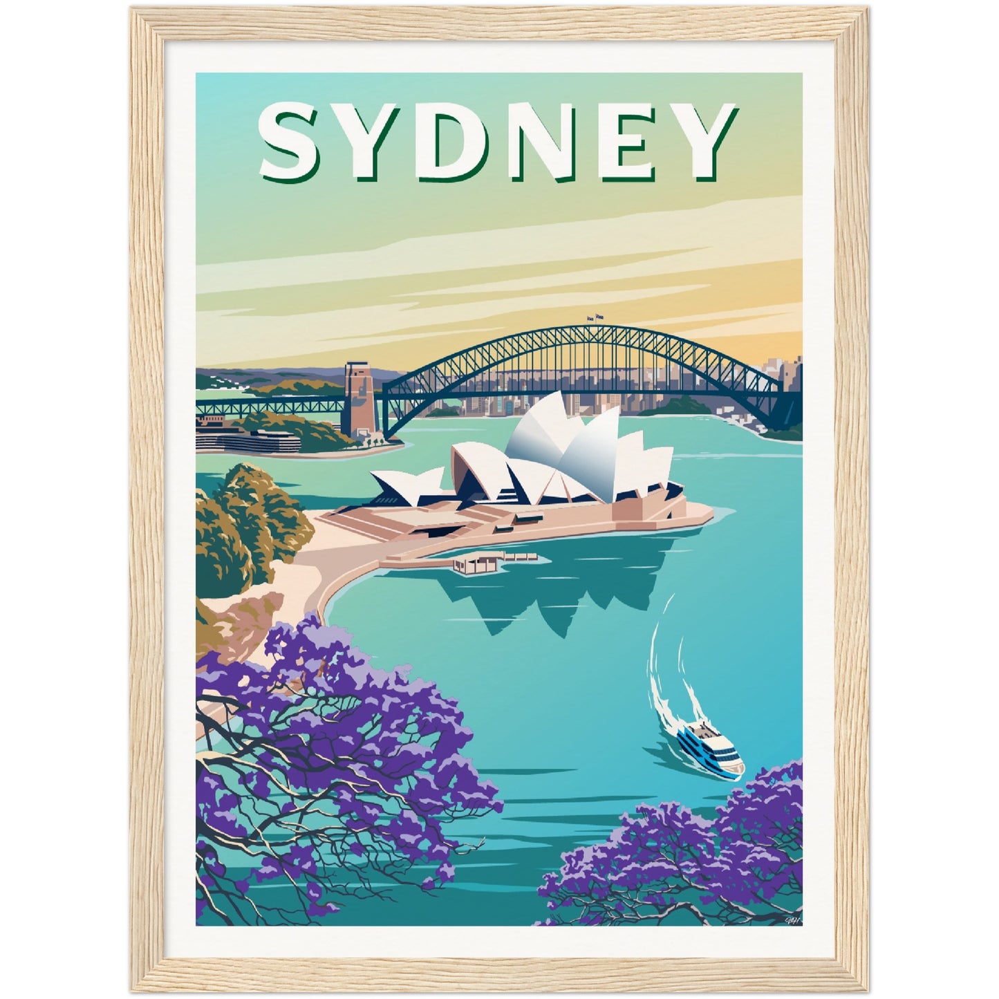 Sydney Travel Poster, Australia