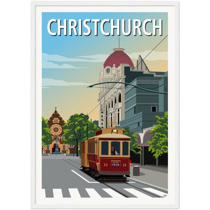 Christchurch Travel Poster, New Zealand