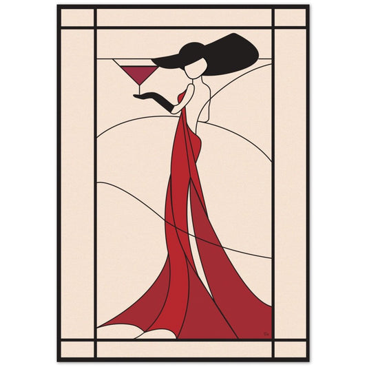 Roz's Wine Lady Poster - VivaHome