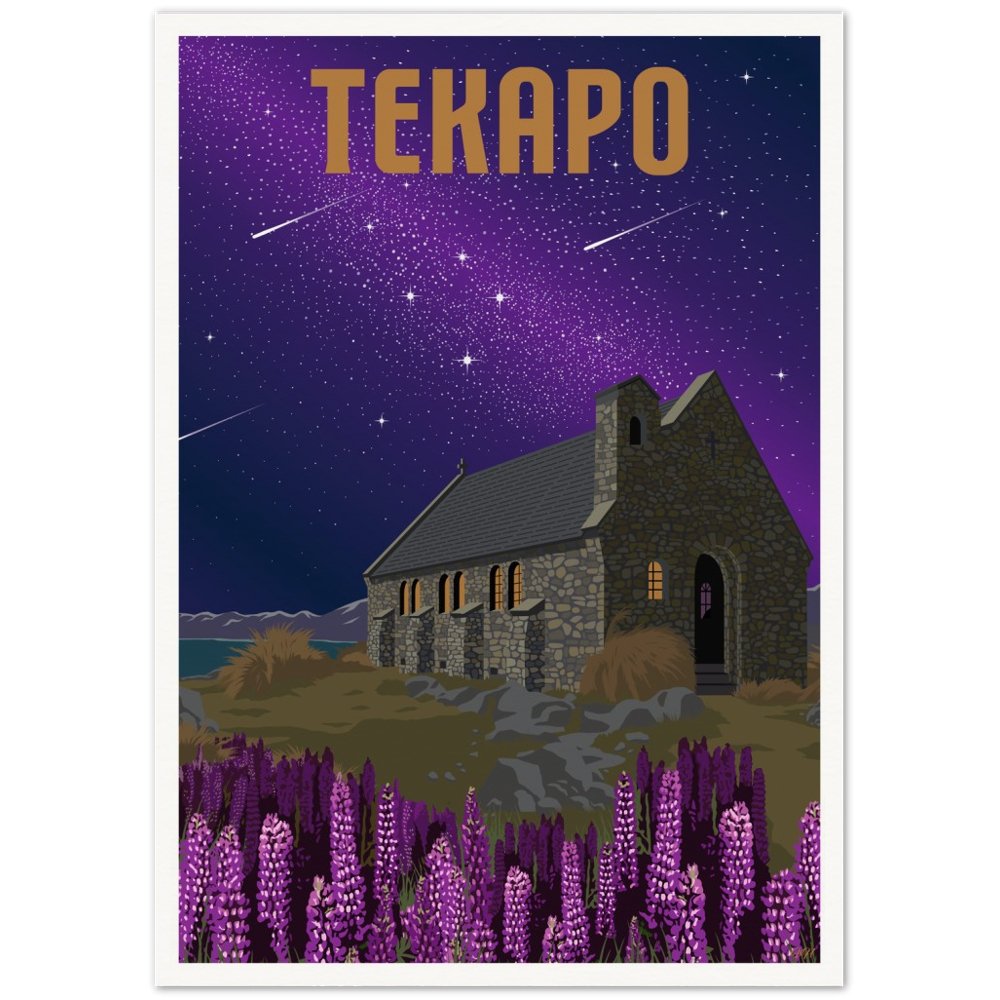Tekapo Travel Poster, New Zealand - VivaHome